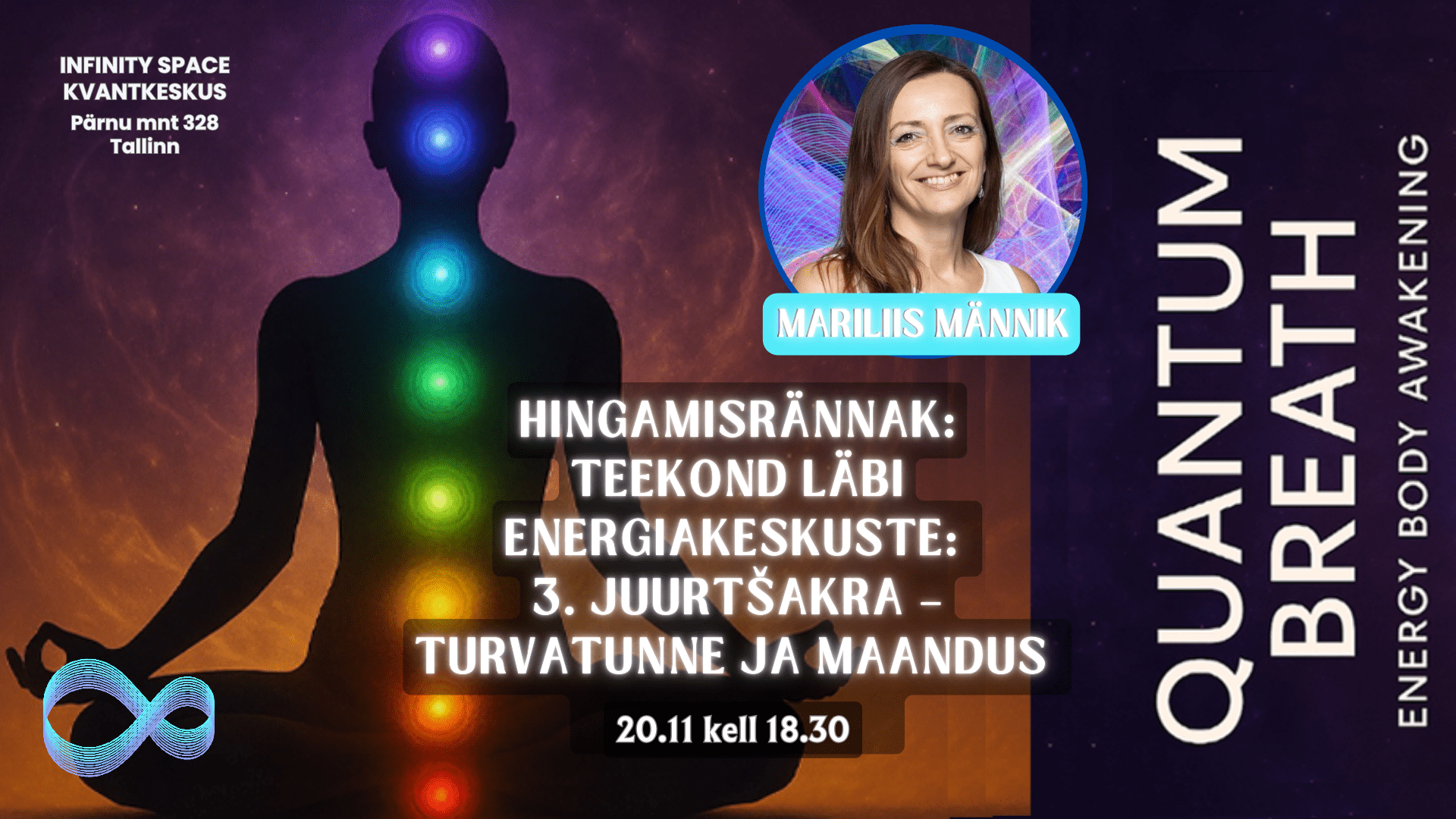 QUANTUM BREATH – Teekond läbi energiakeskuste: 🌍 juurtsakra – turvatunne ja maandus – Mariliis Männik