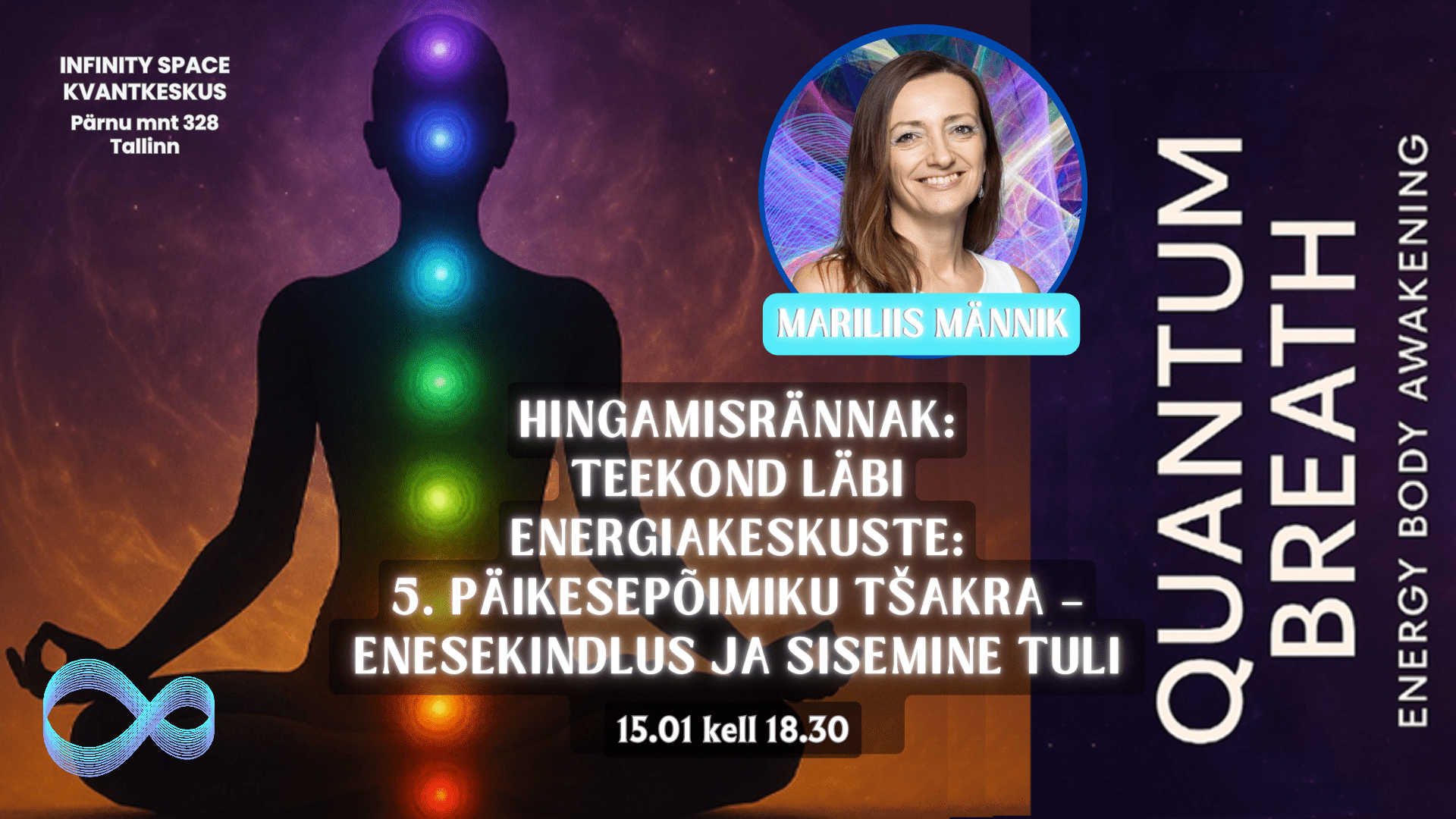 Quantum Breath - päikesepõimiku tšakra – enesekindlus ja sisemine tuli - Mariliis Männik