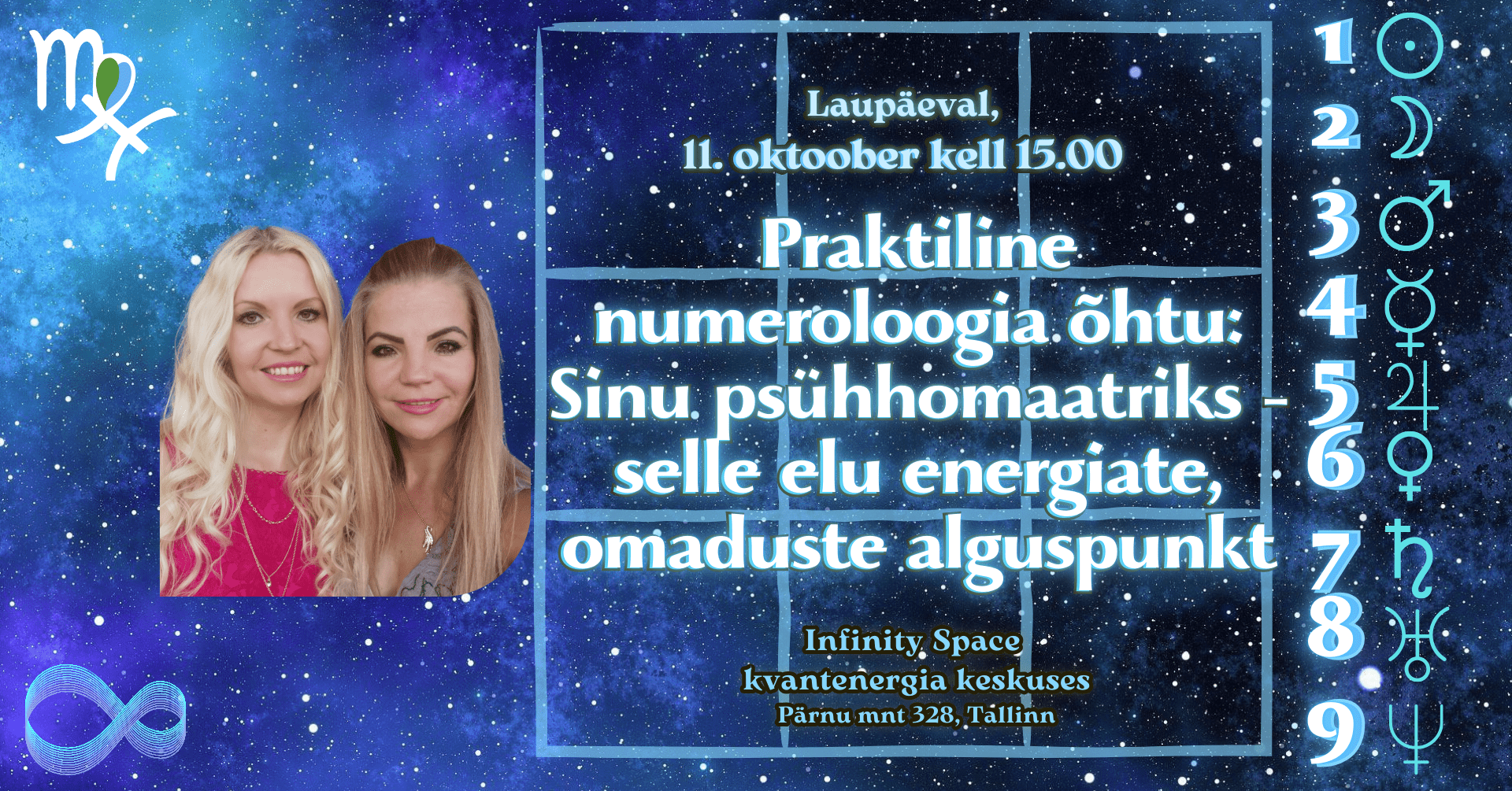 Praktiline numeroloogia õhtu: Sinu psühhomaatriks – selle elu alguspunkt